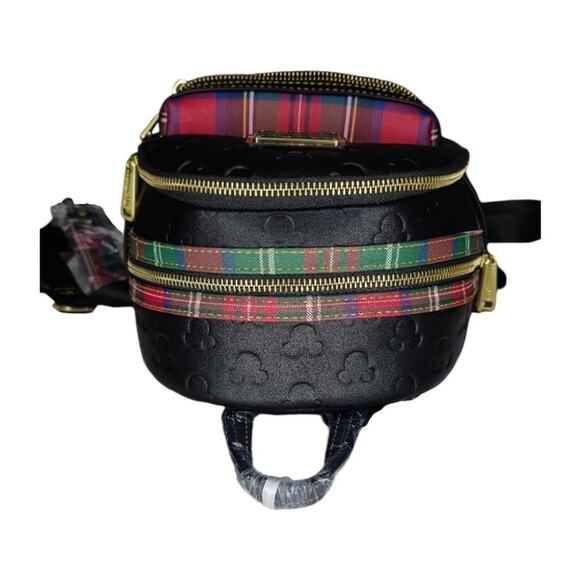 Exclusive Disney Parks Loungefly VIP Plaid Mini Backpack with Ear Holder Strap - Picture 10 of 12